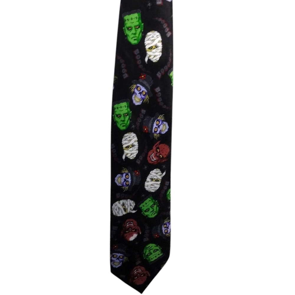 ADDICTION Monster Invisible Man Werewolf Mummy Frankenstein Tie - Picture 2 of 5